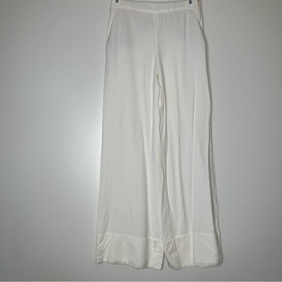 Mossimo Dutti white flare trousers pants 2 - Picture 1 of 14
